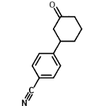 结构式 CAS# 123732-09-2, 4-(3-氧代环己基)苯甲腈
