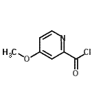 structure of CAS# 124050-26-6, 4-Methoxy-2-Pyridinecarbonyl Chloride;4-methoxypicolinoyl chloride