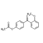 结构式 CAS# 124208-72-6, 4-(2-甲氧基苯甲酰基)苯基乙酸酯