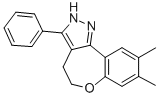 CAS#: 124392-83-2， 8,9-Dimethyl-3-Phenyl-4,5-Dihydro-1H-[1]Benzoxepino[4,5-d]Pyrazole
