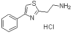 结构式 CAS# 124534-88-9, 2-(4-苯基-1,3-噻唑-2-基)乙胺盐酸盐(1:1)
