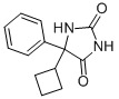 结构式 CAS# 125650-44-4, 5-环丁基-5-苯基海因