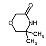 结构式 CAS# 127958-62-7, 5,5-二甲基-3-吗啉酮