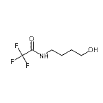 structure of CAS# 128238-43-7, 2,2,2-Trifluoro-N-(4-Hydroxybutyl)Acetamide;2,2,2-trifluoro-N-(4-hydroxybutyl)acetamide;4-(Trifluoroacetamido)-1-butanol;4-(TRIFLUOROACETYLAMINO)-1-BUTANOL