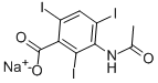 structure of CAS# 129-63-5, Sodium Acetrizoate;Sodium 3-Acetamido-2,4,6-Triiodo-Benzoate;Sodium 3-Acetylamino-2,4,6-Triiodobenzoate;Sodium Acetrizoate