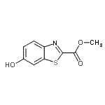 structure of CAS# 129058-56-6, Methyl 6-Hydroxy-1,3-Benzothiazole-2-Carboxylate;methyl 6-hydroxybenzo[d]thiazole-2-carboxylate