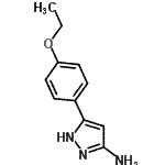 结构式 CAS# 129117-13-1, 5-(4-乙氧基苯基)-1H-吡唑-3-胺