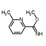 structure of CAS# 129821-92-7, Methyl 6-Methyl-2-Pyridinecarboximidate;methyl 6-methylpicolinimidate