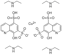 CAS#: 13007-93-7， Copper Diethylamine Oxyquinoline Sulfonate