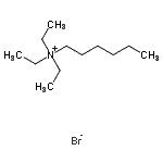 structure of CAS# 13028-71-2, N,N,N-Triethyl-1-Hexanaminium Bromide;bromide;Hexyltriethylammonium bromide;Triethyl-hexyl-ammonium