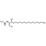 structure of CAS# 13031-64-6, N-[(2S,3R)-1,3-Dihydroxy-2-Octadecanyl]Acetamide;C2 Dihydroceramide;C2-dihydroceramide;D-erythro-N-Acetylsphinganine