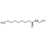 structure of CAS# 130535-83-0, N-(Hydroxymethyl)Nonanamide;N-(Hydroxymethyl)nonanamide;NSC408304