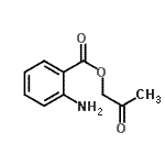 structure of CAS# 130627-09-7, 2-Oxopropyl 2-Aminobenzoate;2-oxopropyl 2-aminobenzoate