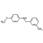 structure of CAS# 131467-87-3, 4-Methoxy-N-(3-Methylbenzyl)Aniline;4-Hydrazino-7-nitro-benzofurazan hydrazine adduct;4-Methoxy-N-(3-methylbenzyl)aniline;MFCD03210608