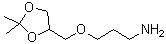 structure of CAS# 131606-42-3, 3-[(2,2-Dimethyl-1,3-Dioxolan-4-Yl)Methoxy]Propan-1-Amine;3-(2,2-Dimethyl-[1,3]dioxolan-4-ylmethoxy)-propyla;3-(2,2-Dimethyl-[1,3]dioxolan-4-ylmethoxy)-propylamine;3-(3-AMINOPROPYL)SOLKETAL
