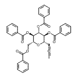 结构式 CAS# 132413-50-4, 2,3,4,6-四-O-苯甲酰基-N-(硫代甲酰烯)-beta-D-吡喃葡萄糖基胺
