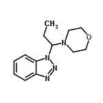 structure of CAS# 132553-13-0, 1-[1-(4-Morpholinyl)Propyl]-1H-Benzotriazole;4-(benzotriazolylpropyl)morpholine;471089_ALDRICH