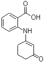 结构式 CAS# 132600-13-6, 2-[(3-氧代-1-环己烯-1-基)氨基]苯甲酸