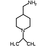 结构式 CAS# 132740-52-4, 1-(1-异丙基-4-哌啶基)甲胺
