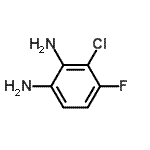 structure of CAS# 132915-81-2, 3-Chloro-4-Fluoro-1,2-Benzenediamine;3-chloro-4-fluorobenzene-1,2-diamine