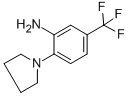 结构式 CAS# 133184-80-2, 2-(1-吡咯烷基)-5-(三氟甲基)-苯胺