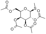 结构式 CAS# 13350-45-3, 1-硫代-B-D-吡喃葡萄糖苷2,3,4,6-四乙酸甲酯