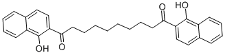 structure of CAS# 13379-63-0, 1,10-Bis-(1-Hydroxy-2-Naphthyl)-1,10-Decanedione;1,10-Bis(1-Hydroxy-2-Naphthyl)Decane-1,10-Dione;Nsc120641