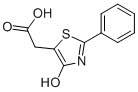 结构式 CAS# 133834-03-4, 4-羟基-2-苯基-5-噻唑乙酸