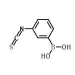 结构式 CAS# 133887-74-8, (3-异硫氰酸基苯基)硼酸
