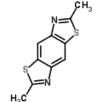 结构式 CAS# 13399-12-7, 2,6-二甲基[1,3]噻唑并[5,4-f][1,3]苯并噻唑