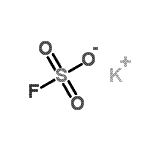 structure of CAS# 13455-22-6, Potassium sulfurofluoridate;MFCD00216618;Potassium fluorosulfate;Potassium fluorosulfonate