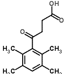 structure of CAS# 134948-69-9, 4-Oxo-4-(2,3,5,6-Tetramethylphenyl)Butanoic Acid;4-(2,3,5,6-Tetramethylphenyl)-4-oxobutyric acid;NSC92811