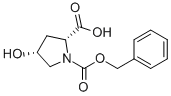结构式 CAS# 13504-86-4, (2S,4S)-4-羟基-1,2-吡咯烷二羧酸 1-苄基酯