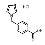 结构式 CAS# 135611-32-4, 4-(1H-咪唑-1-基甲基)苯甲酸盐酸盐(1:1)