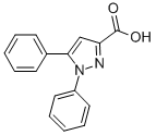 结构式 CAS# 13599-22-9, 1,5-二苯基-1H-吡唑-3-羧酸
