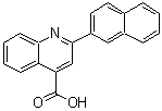 structure of CAS# 13605-87-3, 2-(2-Naphthyl)-4-Quinolinecarboxylic Acid;2-(2-naphthyl)-4-quinolinecarboxylic acid;2-(Naphthalen-2-yl)quinoline-4-carboxylic acid;2-Naphthalen-2-yl-quinoline-4-carboxylic acid