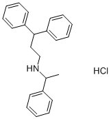 结构式 CAS# 13636-18-5, gamma-苯基-N-(1-苯基乙基)-苯丙胺盐酸盐(1:1)