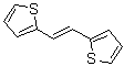 structure of CAS# 13640-78-3, 2,2'-[(E)-1,2-Ethenediyl]Dithiophene;1,2-bis(2-thienyl)ethene;2-((1E)-2-(2-thienyl)vinyl)thiophene;2-[(E)-2-(2-Thienyl)ethenyl]thiophene #