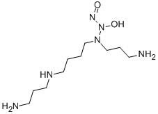 结构式 CAS# 136587-13-8, N1-[4-[1-(3-氨基丙基)-2-羟基-2-亚硝基肼基]丁基]-1,3-丙烷二胺