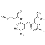 结构式 CAS# 136632-32-1, N-乙酰基亮氨酰-N-[4-(甲硫基)-1-氧代-2-丁烷基]亮氨酰胺