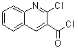 结构式 CAS# 136812-19-6, 2-氯-3-喹啉甲酰氯