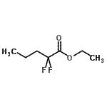 structure of CAS# 136854-22-3, Ethyl 2,2-Difluoropentanoate;Ethyl-2,2-difluoropentanoate;MFCD11007685
