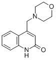 structure of CAS# 13694-07-0, 4-(4-Morpholinylmethyl)-2(1H)-Quinolinone;4-MORPHOLIN-4-YLMETHYL-1H-QUINOLIN-2-ONE;4-(Morpholinomethyl)Quinolin-2(1H)-One