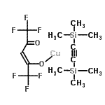 结构式 CAS# 137039-38-4, [(3Z)-1,1,1,5,5,5-六氟-4-(羟基-kappao)-3-戊烯-2-酮]铜-1,2-乙炔二基二(三甲基硅烷)(1:1)