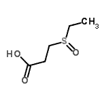 结构式 CAS# 137375-82-7, 3-(乙基亚磺酰)丙酸