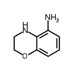 结构式 CAS# 137469-91-1, 3,4-二氢-2H-1,4-苯并恶嗪-5-胺