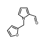结构式 CAS# 13788-32-4, 1-(2-呋喃甲基)-1H-吡咯-2-甲醛