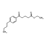 结构式 CAS# 138247-13-9, 乙基5-(4-丁基苯基)-5-氧代戊酸酯