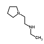 结构式 CAS# 138356-55-5, N-乙基-2-(1-吡咯烷基)乙胺
