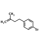 结构式 CAS# 138624-01-8, 1-溴-4-(3-甲基-3-丁烯-1-基)苯